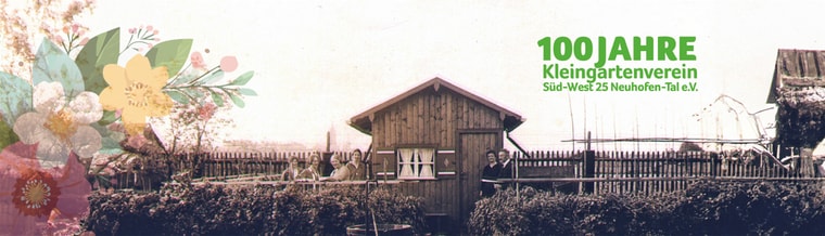 Jubiläumsmotiv 100 Jahre Kleingartenverein Süd-West 25 Neuhofen-Tal e.V.