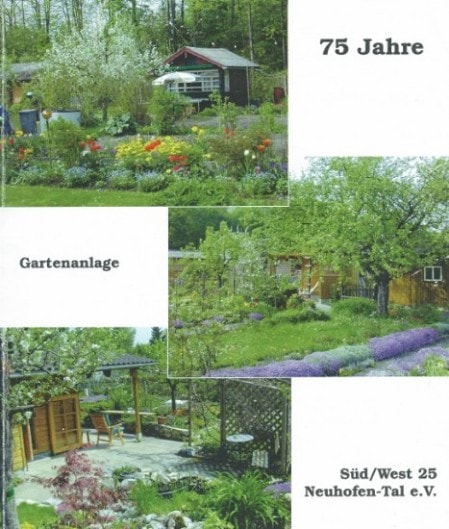 Titelseite der Festschrift zum 75-jährigen Bestehen des Kleingartenvereins